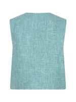 Gilet_Amanda_Turquoise_melange_1
