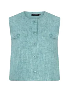 Gilet_Amanda_Turquoise_melange